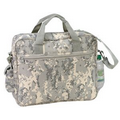 Digital Camo Briefcase w/ Cell Phone Pocket & Bottle Holder